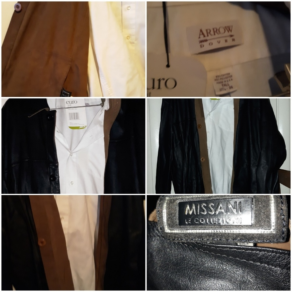 Vintage Missani lambskin leather reversible.